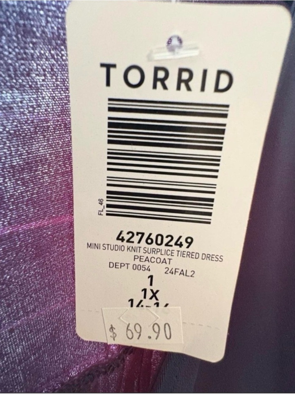 Torrid Navy Dress